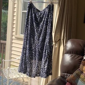 JM Collection Patterned Skirt